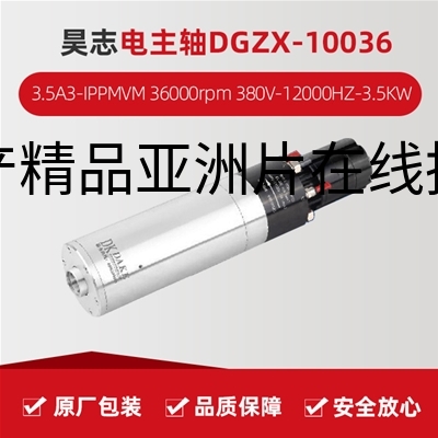 昊志电主轴DGZX-10036/3.5A3-IPPMVM  36000rpm 380V-12000HZ-3.5KW