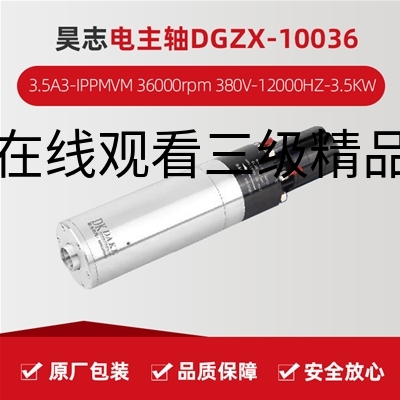 昊志电主轴DGZX-10036/3.5A3-IPPMVM  36000rpm 380V-12000HZ-3.5KW