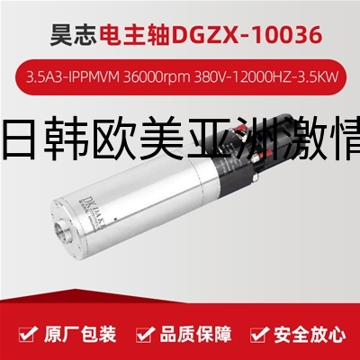 昊志电主轴DGZX-10036/3.5A3-IPPMVM  36000rpm 380V-12000HZ-3.5KW